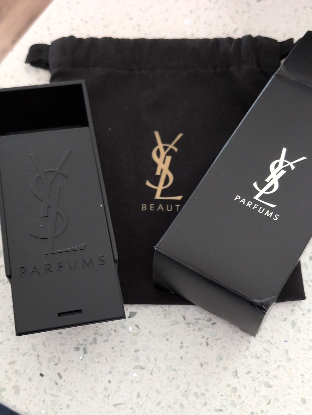 Yves Saint Laurent Black Parfums Protective Case and Pouch Set